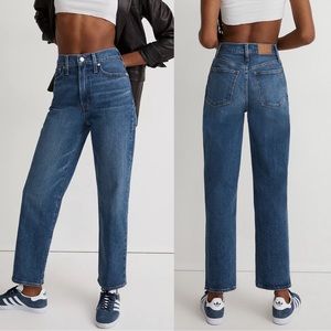 NWT Madewell The Perfect Vintage Straight Jeans Mayfield Wash
